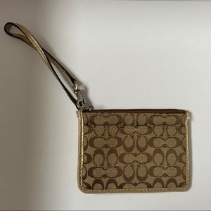Coach cardholder with strap